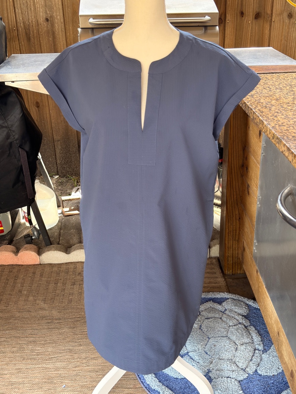 Vineyard Vines‎ Women's Short Sleeve Dress in Slate Blue